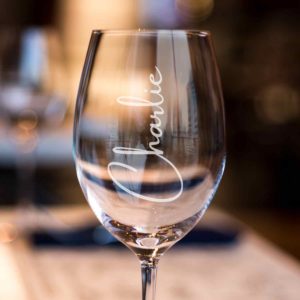 Personalised Engraved Name Wine Glass 360ml