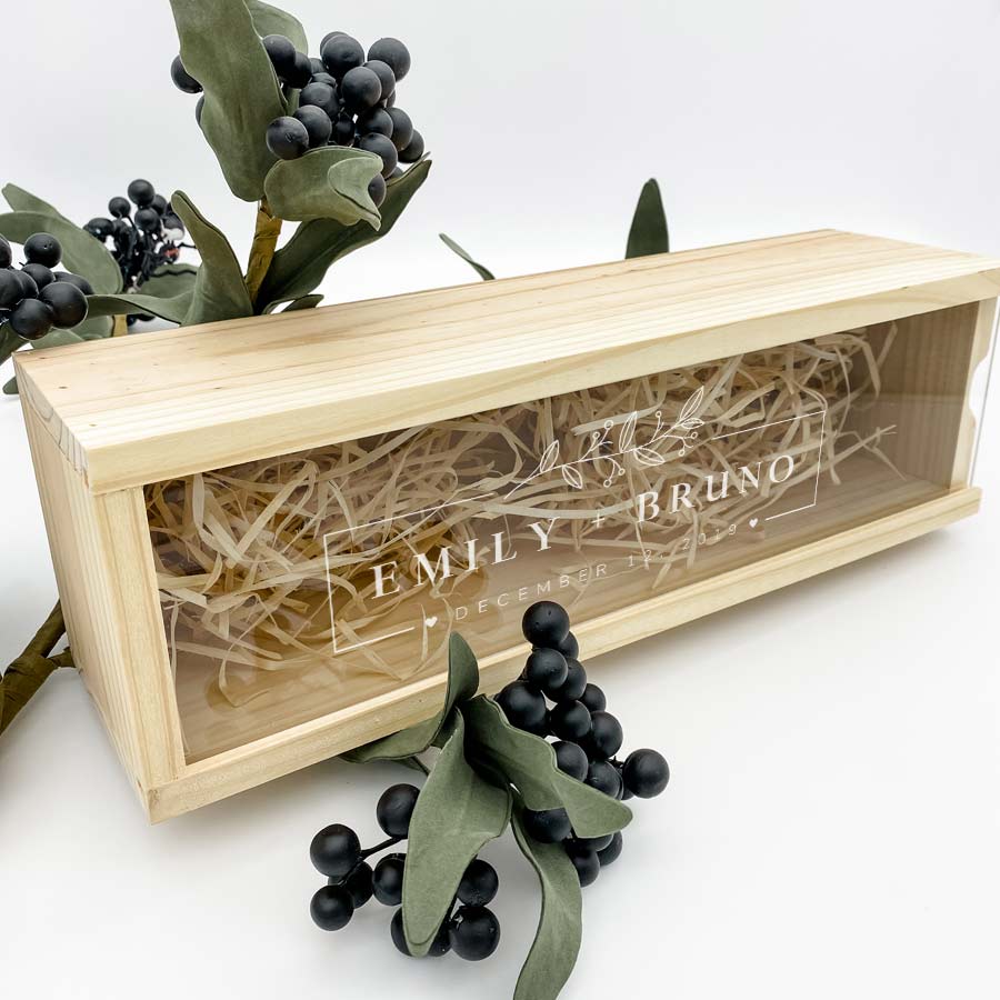 personalised wine box gift