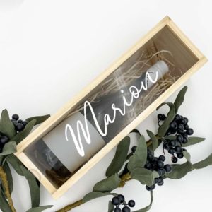 Personalised Name Wooden Wine or Champagne Box
