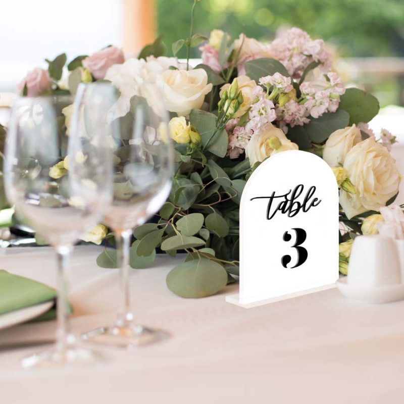 table number wedding