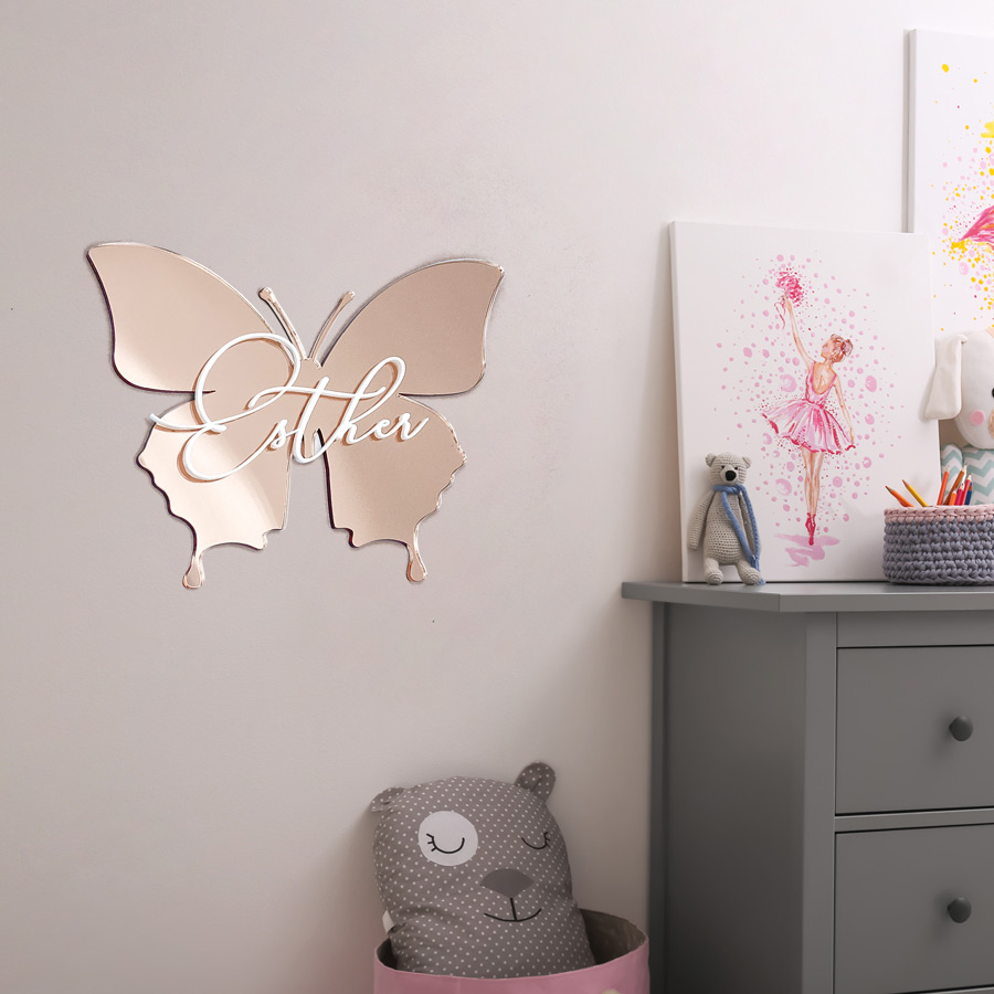 Personalised Butterfly Name Plaque