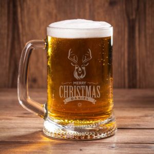 Christmas Stag Beer Mug 500ML