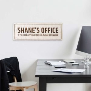 Office Personalised Wall Sign