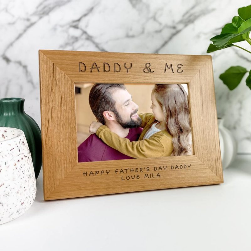 Daddy & Me personalised photo frame