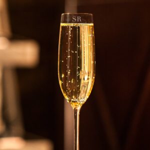 Engraved Monogram Champagne Glass 175ml