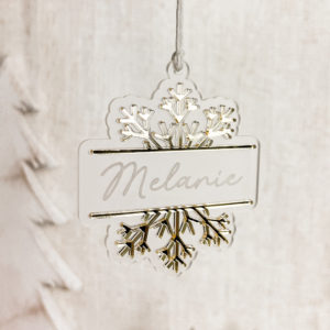 Christmas Layered Snowflake Ornament