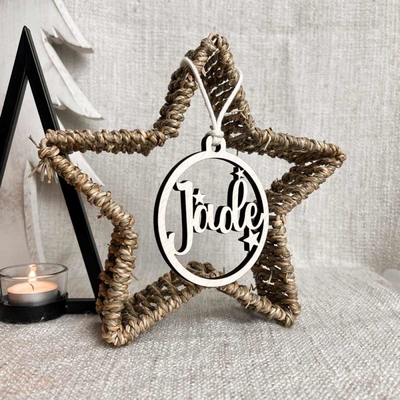 Personalised Timber Bauble