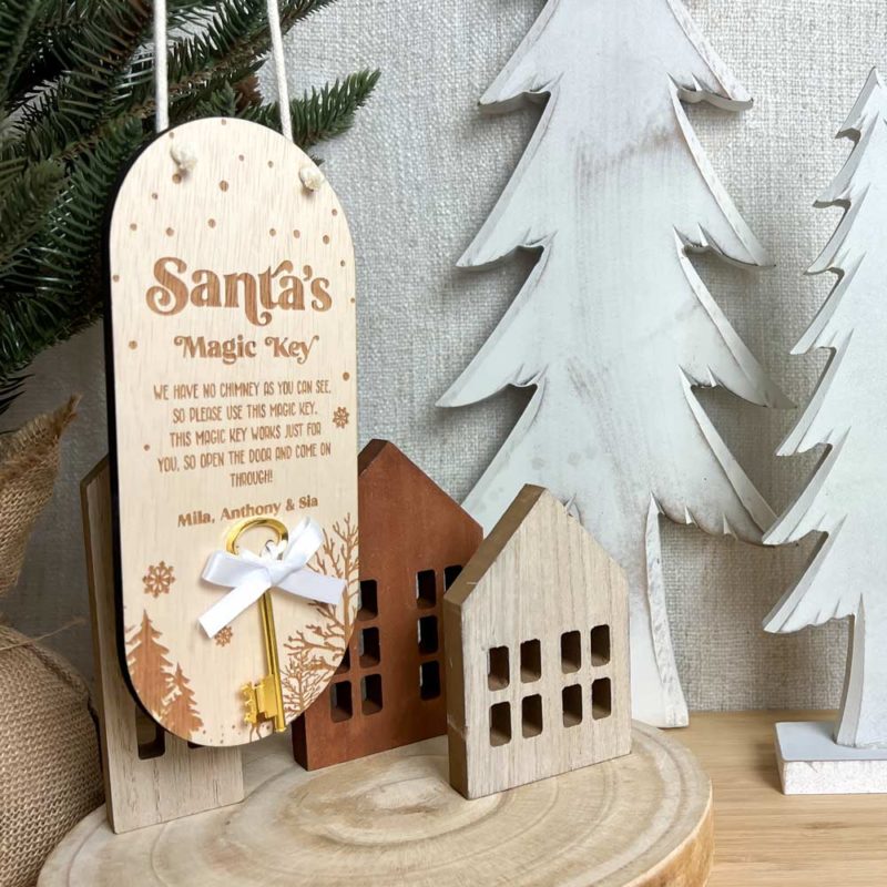 Santa's Magic Key with Engraved Plaque