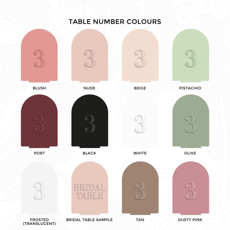 table number colours swatches 1