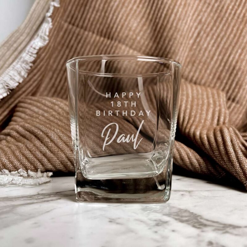 Birthday Engraved Scotch Whiskey Glass