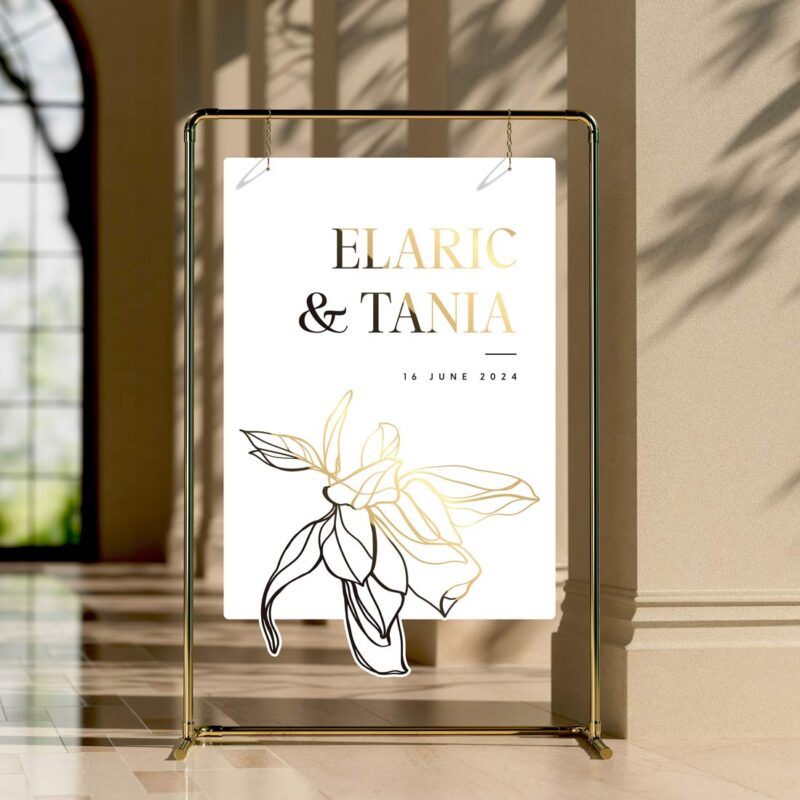 Tania Acrylic Wedding Welcome Sign